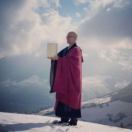 lucerne funeral service -  mountain burial with abbot reding