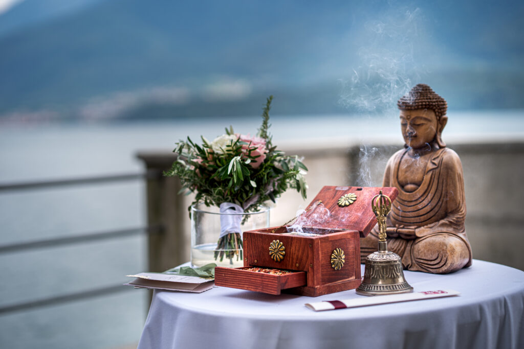 Lake como wedding speaker zen monk marcel reding at the palazzo gallio in italy | honora zen monastery