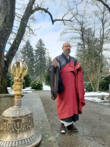 Abbot reding (zen monk in switzerland) buddhist funeral orator | honora zen monastery