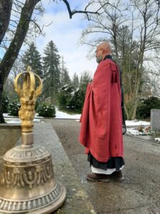 Abbot reding (zen monk in switzerland) buddhist funeral orator | honora zen monastery