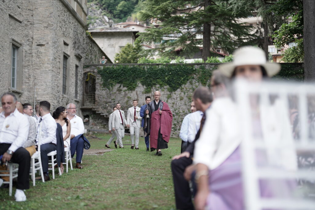 Lake como wedding speaker zen monk marcel reding at the palazzo gallio in italy | honora zen monastery