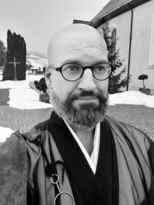 Abbot reding funeral orator in switzerland für the non-denominational funeral | honora zen monastery