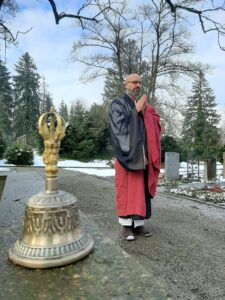 Abbot reding swiss zen monk from the honora zen monastery is your funeral orator | honora zen monastery