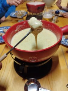 Cheese Fondue at the Honora zen monastery - Switzerland