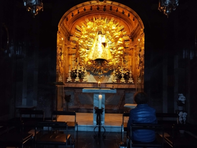 Benediktiner Kloster Einsiedeln mit scharzer Madonna