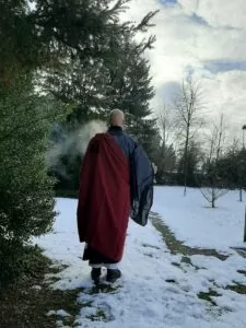 Abbot reding (zen monk in switzerland) buddhist funeral orator | honora zen monastery