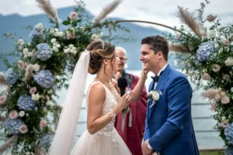 für ihre Hochzeit am Comer See im Palazzo Gallio