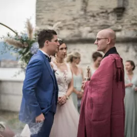 für ihre Hochzeit am Comer See im Palazzo Gallio