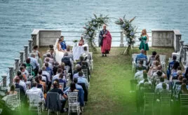 für ihre Hochzeit am Comer See im Palazzo Gallio