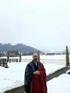Abbot reding funeral orator in switzerland für the non-denominational funeral | honora zen monastery