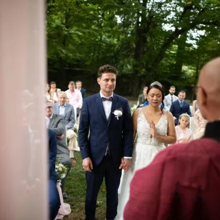 Wedding Ceremony in Italy with Abbot Reding from Switzerland