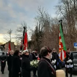 evening funeral in the forest with abbot reding